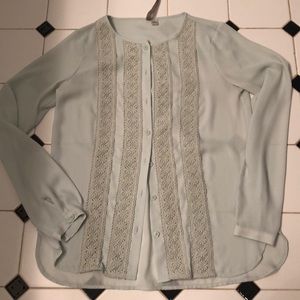 Lauren Conrad Mint Green Blouse